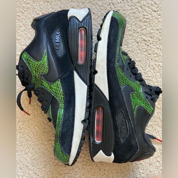 Nike Air Max 90 Green Python men's size 7.5 - Picture 6 of 8